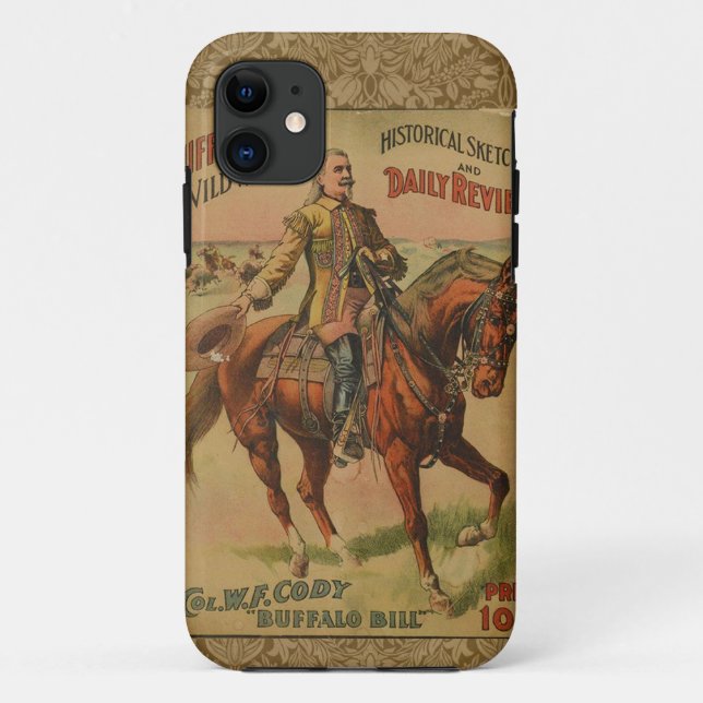 Western Buffalo Bill Wild West Case-Mate iPhone Hülle (Rückseite)