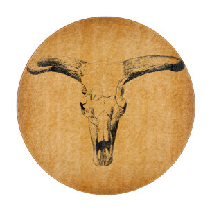 Western Bull Horns Schneidebrett