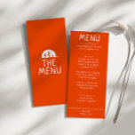 Western Burnt Orange Hand Drawn Moderne Hochzeit Menükarte<br><div class="desc">Ein Western verbrannte orange fett Retro Hochzeitsessen Menü. Das elegante Template-Design von boho Vintag Terracotta verbrannten orangen Hintergrund und weiß handgeschriebenes fett Menü mit handgezeichneter Kaktus Pflanze . Und handgezeichnetes,  mystisches Stammesauge auf dem Rücken. Perfekt und passend zu der ganzen Suite.</div>