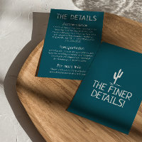 Western Cactus Modern Boho West Wedding Details