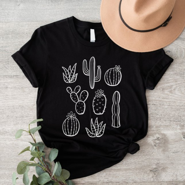 Western Cactus Plants Desert Boho Botanical Garden T-Shirt (Von Creator hochgeladen)