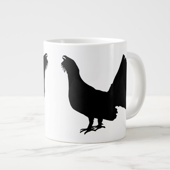 Western capercaillie Jumbo-Tasse (Vorderseite Rechts)