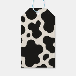 Western Charm Rodeo Saison Spaß Kuhdruck  Geschenkanhänger