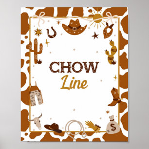 Western Chow Line-Signierung Poster