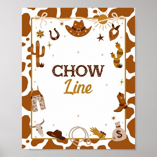 Western Chow Line-Signierung Poster (Vorne)