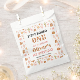 Western Coquette Cowgirl 1st Birthday Cute Pink Geschenktütchen