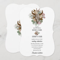 Western Country Cowboy Boho Kuh Skull Hochzeit