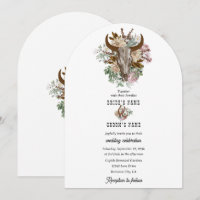 Western Country Cowboy Boho Kuh Skull Hochzeit