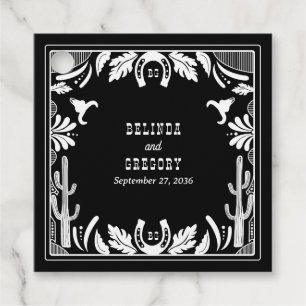 Western Country Cowboy Rustikale Hochzeit Geschenkanhänger