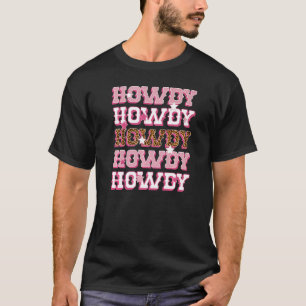Western Country Cowgirl Rodeo Pferd Mädchen Howdy T-Shirt