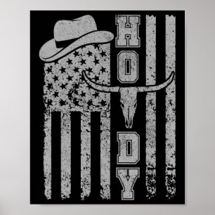 Western Country Men Teen Boy Kid Rodeo Süd Co Poster