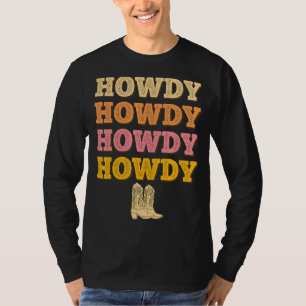 Western Country Southern Girl Vintag Howdy Rodeo T-Shirt