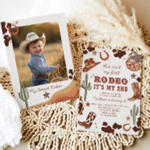 Western Cowboy 2. Rodeo Foto Geburtstagsparty