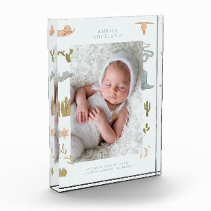Western Cowboy Baby Vertikales Foto Keepake