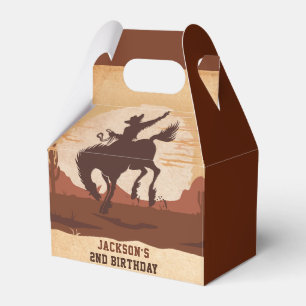 Western Cowboy Birthday Party Gefälligkeitsbox Geschenkschachtel