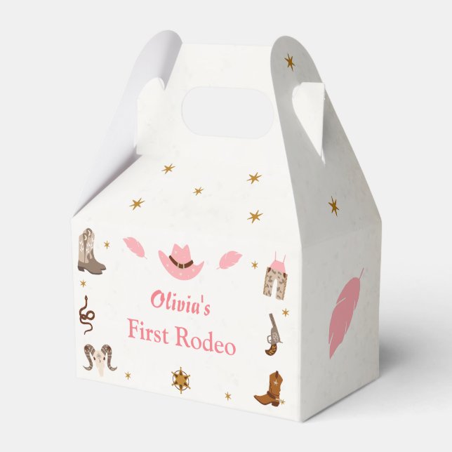 Western Cowboy Birthday Party Geschenkschachtel (Vorderseite)