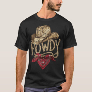 Western Cowboy Birthday Party Howdy Cowboy T-Shirt