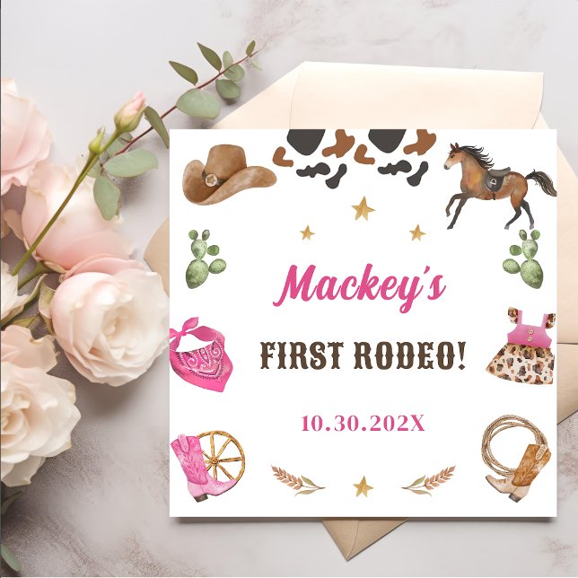 Western Cowboy Birthday Party Serviette (Von Creator hochgeladen)