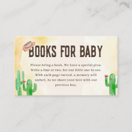 Western Cowboy Books für Kinder Begleitkarte