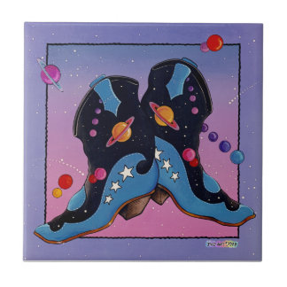Western Cowboy Boot Keramik Tile Fliese