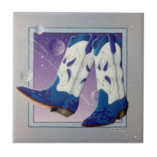Western Cowboy Boot Keramik Tile Fliese