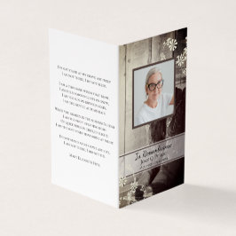 Western Cowboy Boots Beerdigungsgebet Visitenkarten