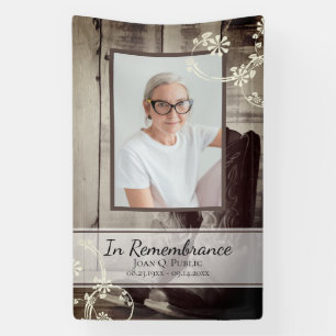 Western Cowboy Boots Feier der Lebensbeerdigung Banner