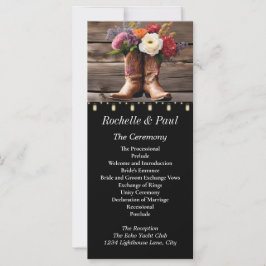 Western Cowboy Boots Floral Elegant Mason Jar