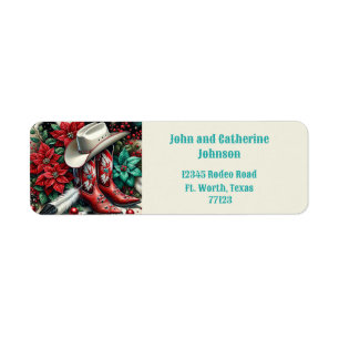 Western Cowboy Boots Holiday Floral Kuh versteckt