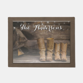Western Cowboy Boots Rustikaler Stall Fußmatte