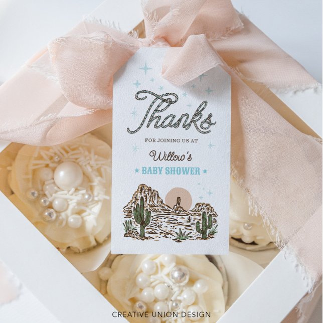 Western Cowboy Boy Baby Dusche Gefallen Geschenkanhänger (Von Creator hochgeladen)