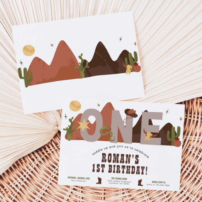 Western Cowboy Boys Einladung zum Geburtstag (Von Creator hochgeladen)