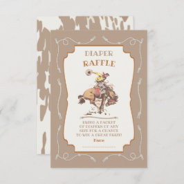 Western Cowboy Bucking Bronco Windelknipsel Einladung