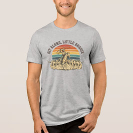 Western Cowboy Cattle Round Up T-shirt, Vintage Tri-Blend Shirt