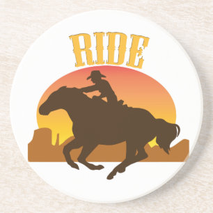 Western Cowboy Cowgirl Horse Barn Rodeo Untersetze Getränkeuntersetzer