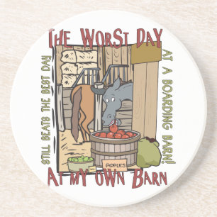 Western Cowboy Cowgirl Horse Barn Rodeo Untersetze Getränkeuntersetzer