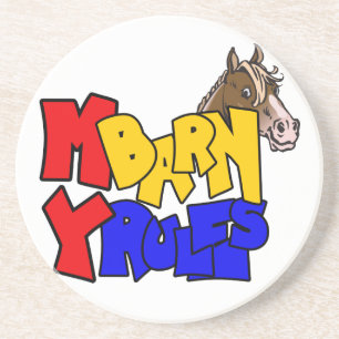 Western Cowboy Cowgirl Horse Barn Rodeo Untersetze Getränkeuntersetzer