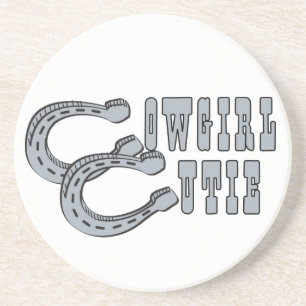 Western Cowboy Cowgirl Horse Barn Rodeo Untersetze Sandstein Untersetzer