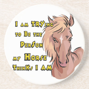 Western Cowboy Cowgirl Horse Barn Rodeo Untersetze Untersetzer