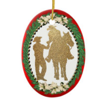 Western Cowboy Cowgirl Horse