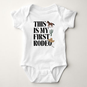 Western Cowboy Das ist mein erstes Rodeo Baby Strampler