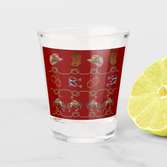 Western Cowboy Essentials  Schnapsglas (Vorderseite)