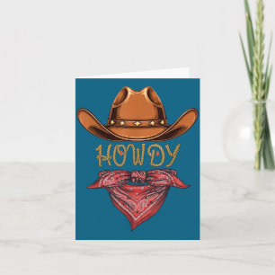 Western Cowboy Geburtstagsfeier Howdy Cowboy Für F Karte