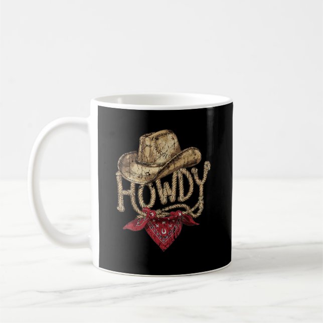 Western-Cowboy-Geburtstagsfeier Kaffeetasse (Links)
