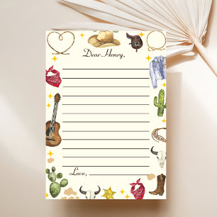 Western Cowboy Geburtstagsparty Flat Dankeschön Ka Dankeskarte