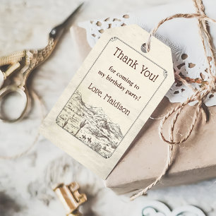 Western Cowboy Geburtstagsparty Gift Tags Geschenkanhänger