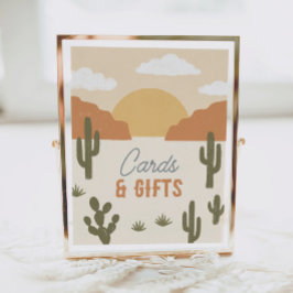 Western Cowboy Geburtstagsparty Karten und Geschen Poster