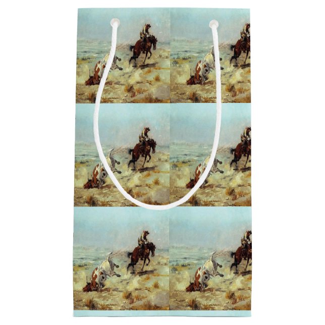 Western-Cowboy-Geschenk-Tasche Kleine Geschenktüte (Vorderseite)