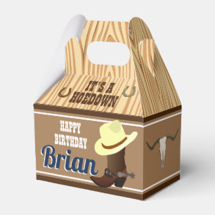 Western Cowboy Geschenkboxen Rustikale Landparty Geschenkschachtel