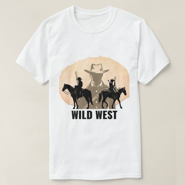Western-Cowboy-Grafik-T-Shirt T-Shirt (Design vorne)